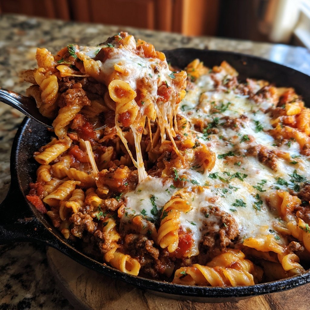 Ground Beef Pasta Skillet