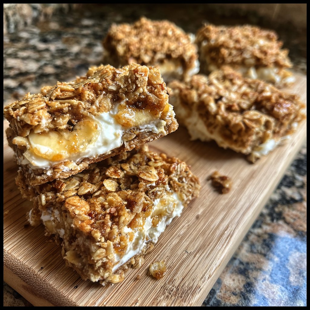 Banana Oat Yogurt Squares
