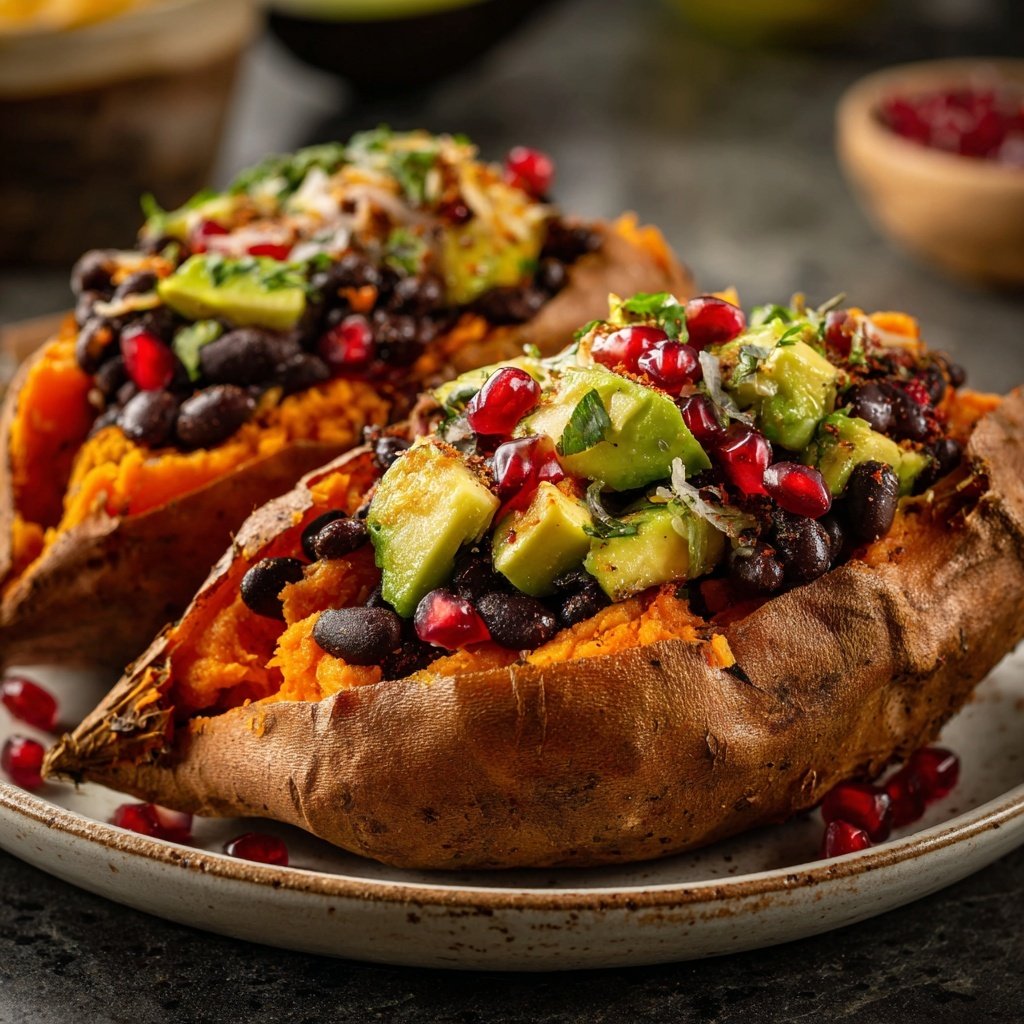 Valentine Dinner Stuffed Sweet Potatoes