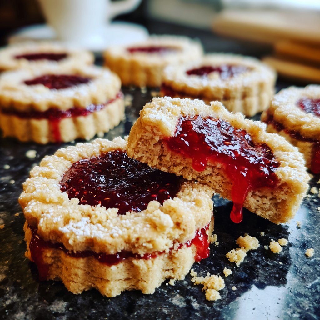 Raspberry Linzer Tarts