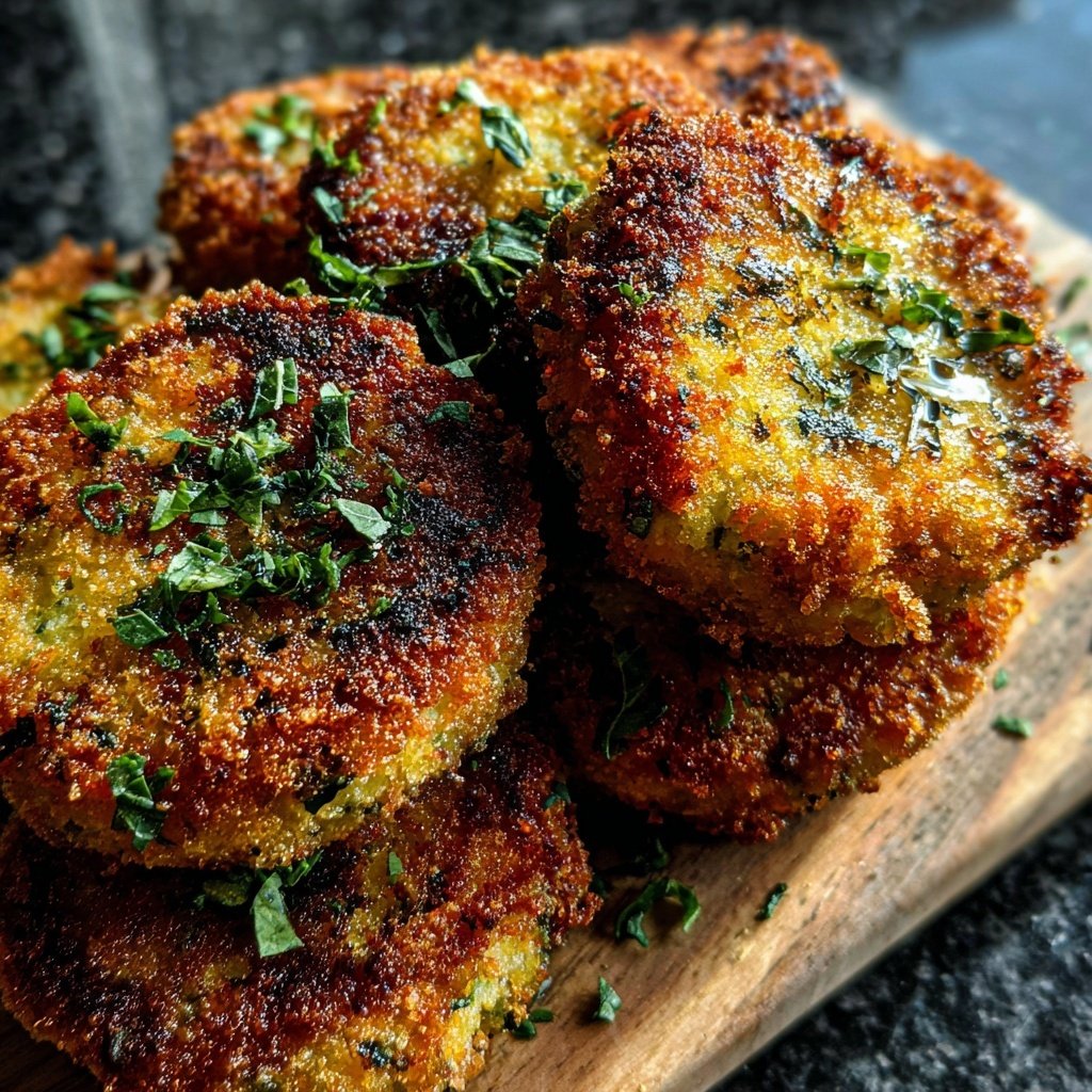 Crispy Zucchini Parmesan Coins