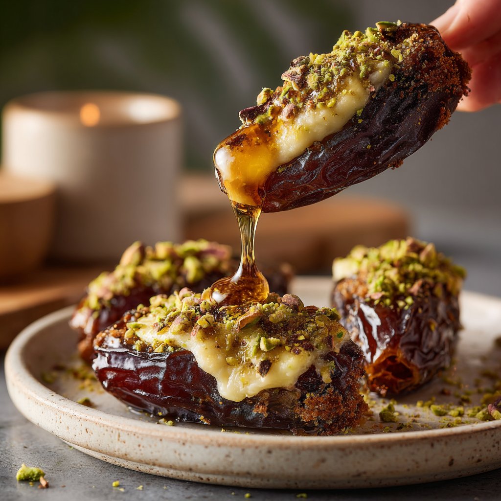 Valentines Snacks Cheese Stuffed Dates