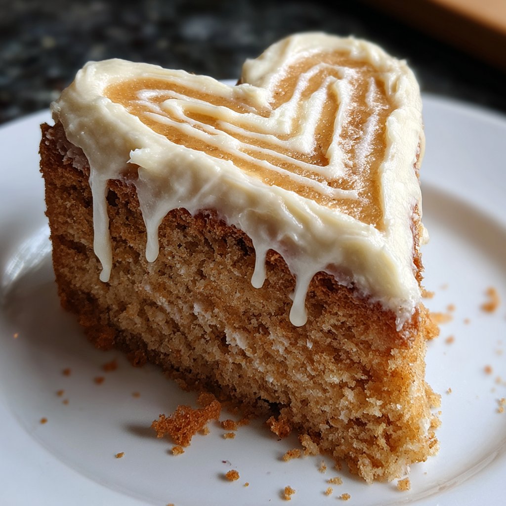 Mini Heart Cake with Almond Sponge