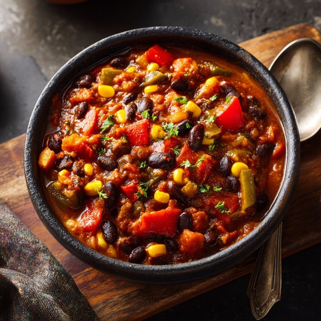 Healthy Crockpot Vegetable Chili