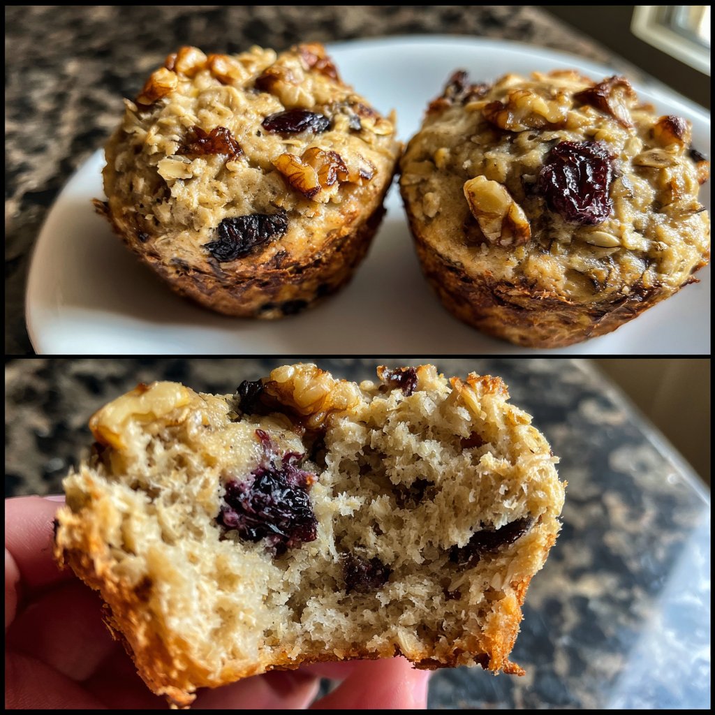 Soft Oatmeal Breakfast Muffins