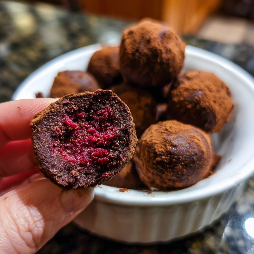 Chocolate Raspberry Truffles