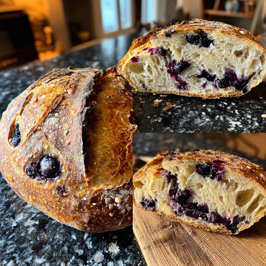 Blueberry Lemon Sourdough Bread From Scratch