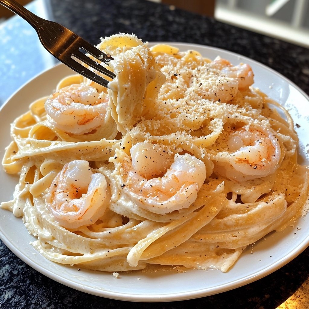Shrimp Alfredo Pasta Recipe