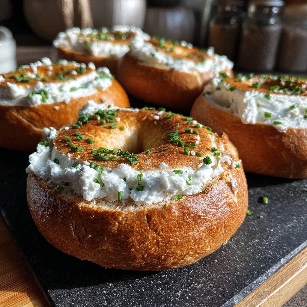 Healthy Bagels with Cottage Cheese