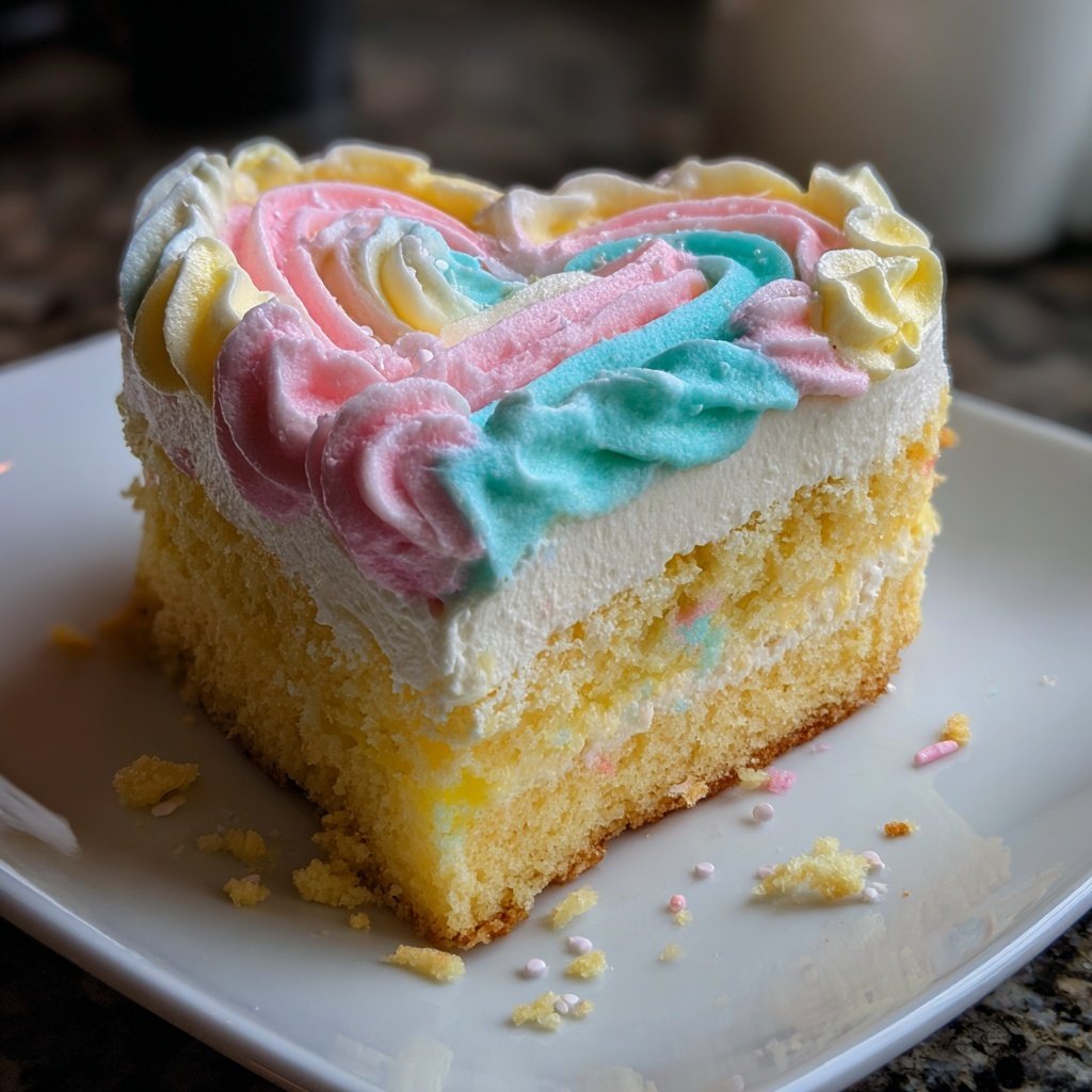 Mini Heart Cake with Vanilla Sponge