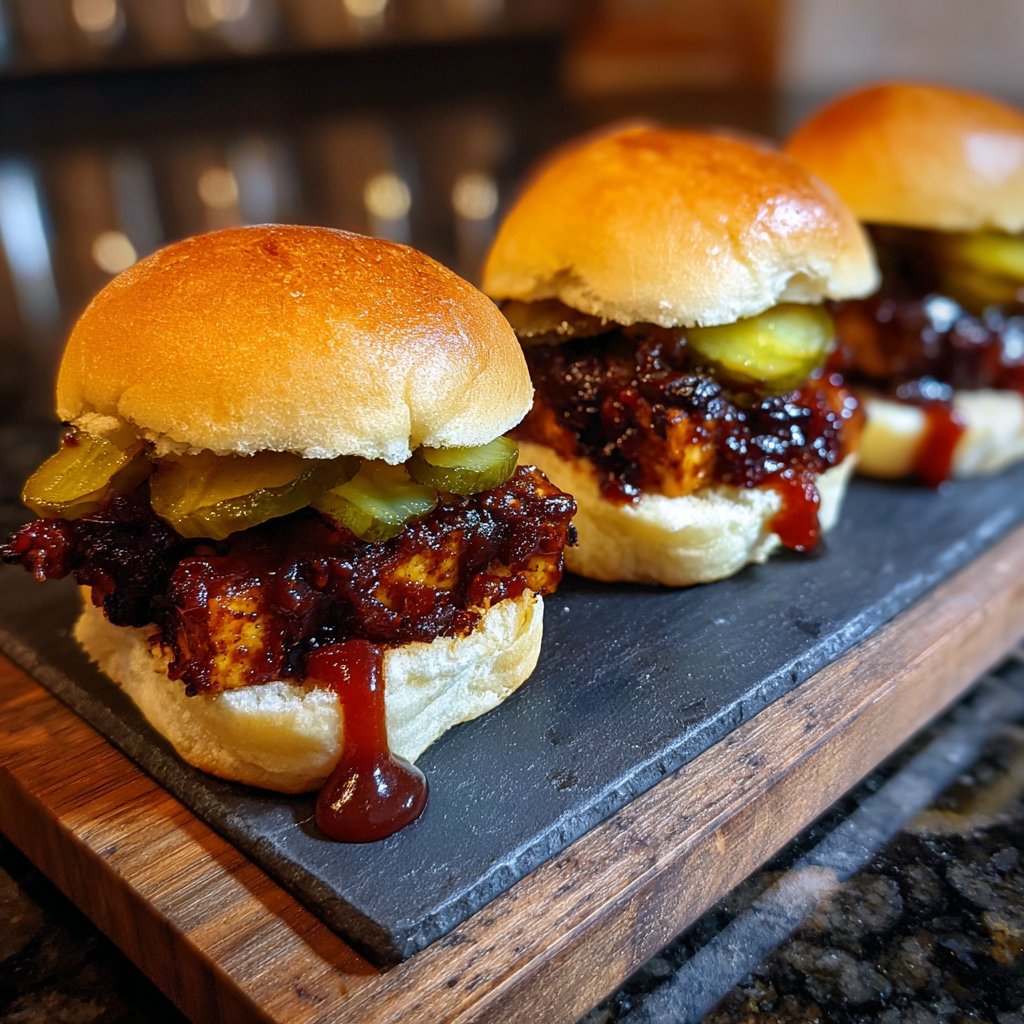 Sliders with BBQ Tofu
