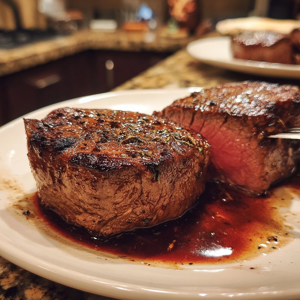 Romantic Filet Mignon with Red Wine Sauce