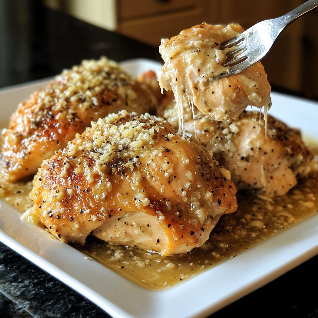 Easy Slow Cooker Garlic Parmesan Chicken