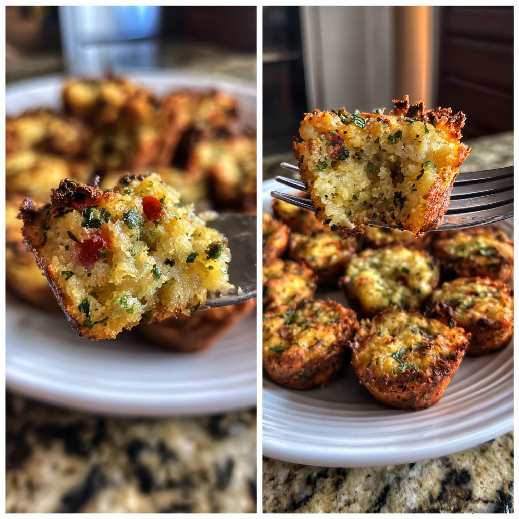 Crispy Polenta Veggie Bites